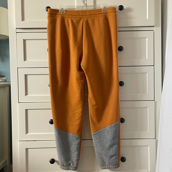 LL Bean Women’s Signature Orange Jogger w/ Gray Detail Drawstring Waistband - L - Picture 4 of 7